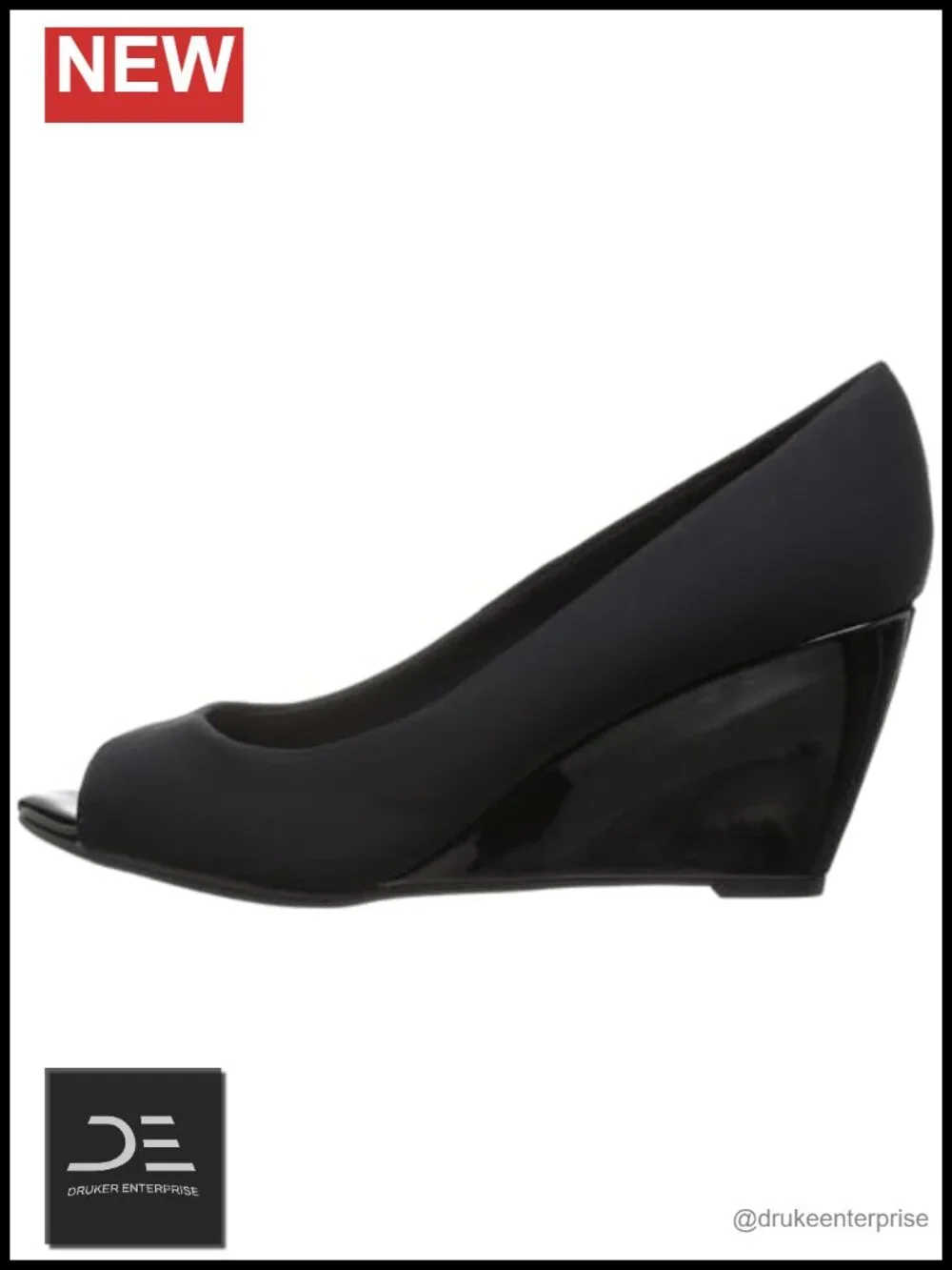 Bandolino Tufflove Women's Peep Toe Wedge Pump Heels Slip-On Evening Shoes